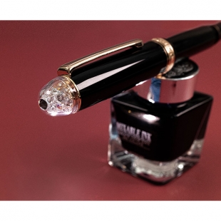 [한정판] 플래티넘 만년필 센츄리 Shape of heart #3776 블랙 PNB-31000