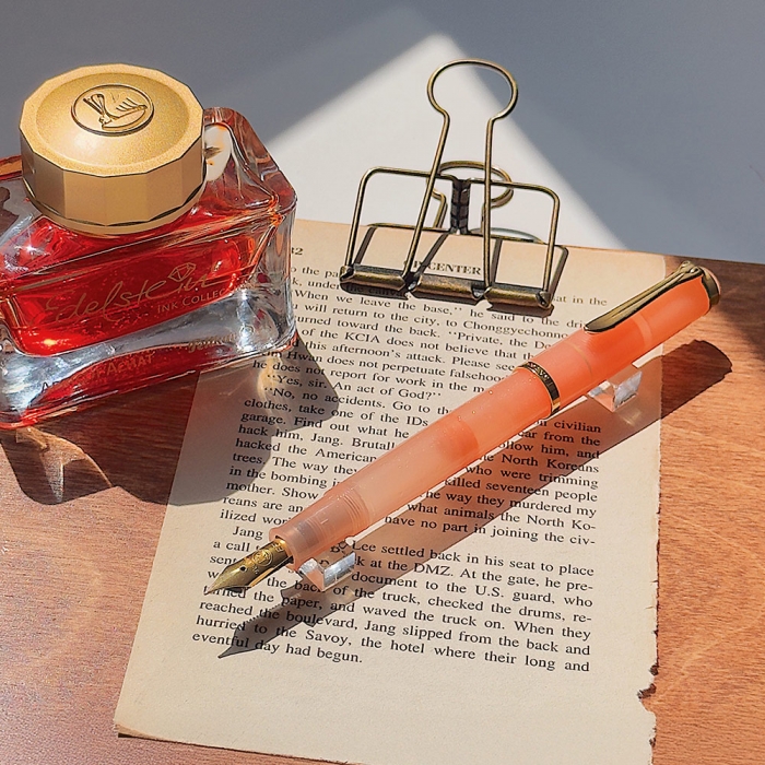 [한정판] 펠리칸 만년필 M200 아프리콧 병잉크세트