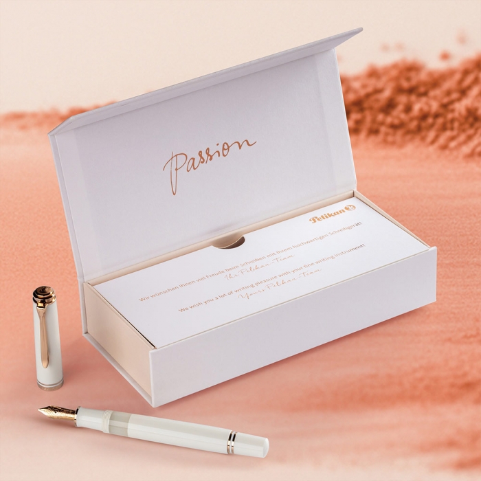 [한정판] 펠리칸 만년필 M600 화이트 로즈골드