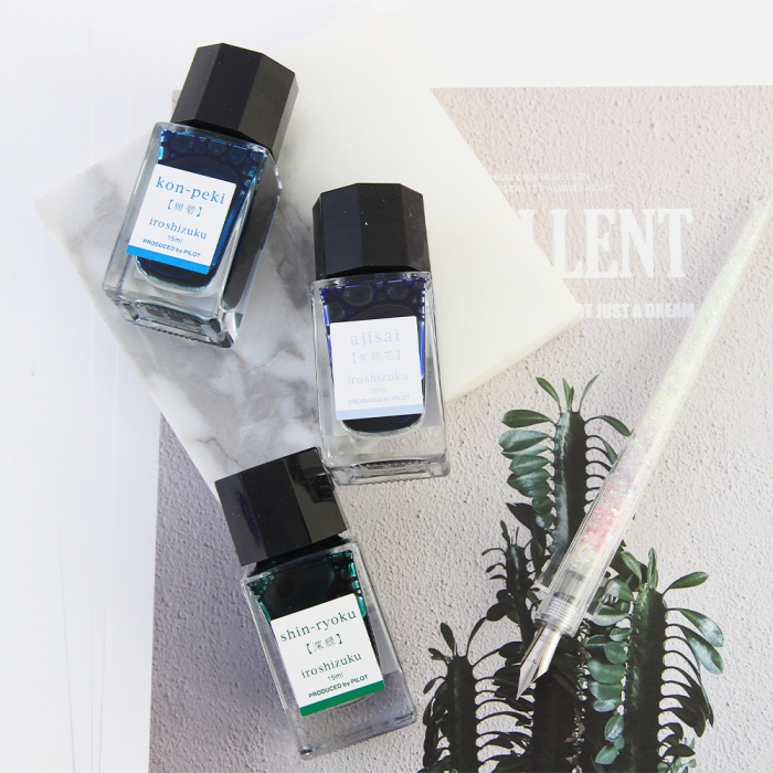 파이롯트 미니병잉크 이로시주쿠 15ml 케이스 4계절 세트