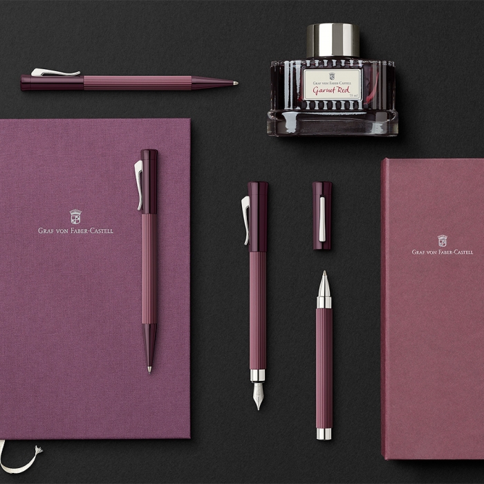 그라폰 만년필 타미시오 보르도 레드&다크 그린 141641/141681